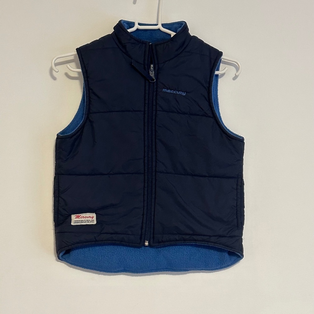 Blue cotton vest
